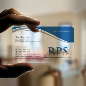 Visitenkarten-Design von INDIAN_Ashok für Retirement Planning Solutions | Design: #8765063
