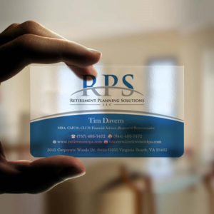 Visitenkarten-Design von INDIAN_Ashok für Retirement Planning Solutions | Design: #8765065