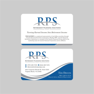 Visitenkarten-Design von INDIAN_Ashok für Retirement Planning Solutions | Design: #9172305