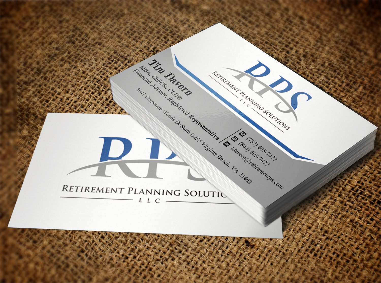 Business Card Design by Lanka Ama for Retirement Planning Solutions | Design #8723307