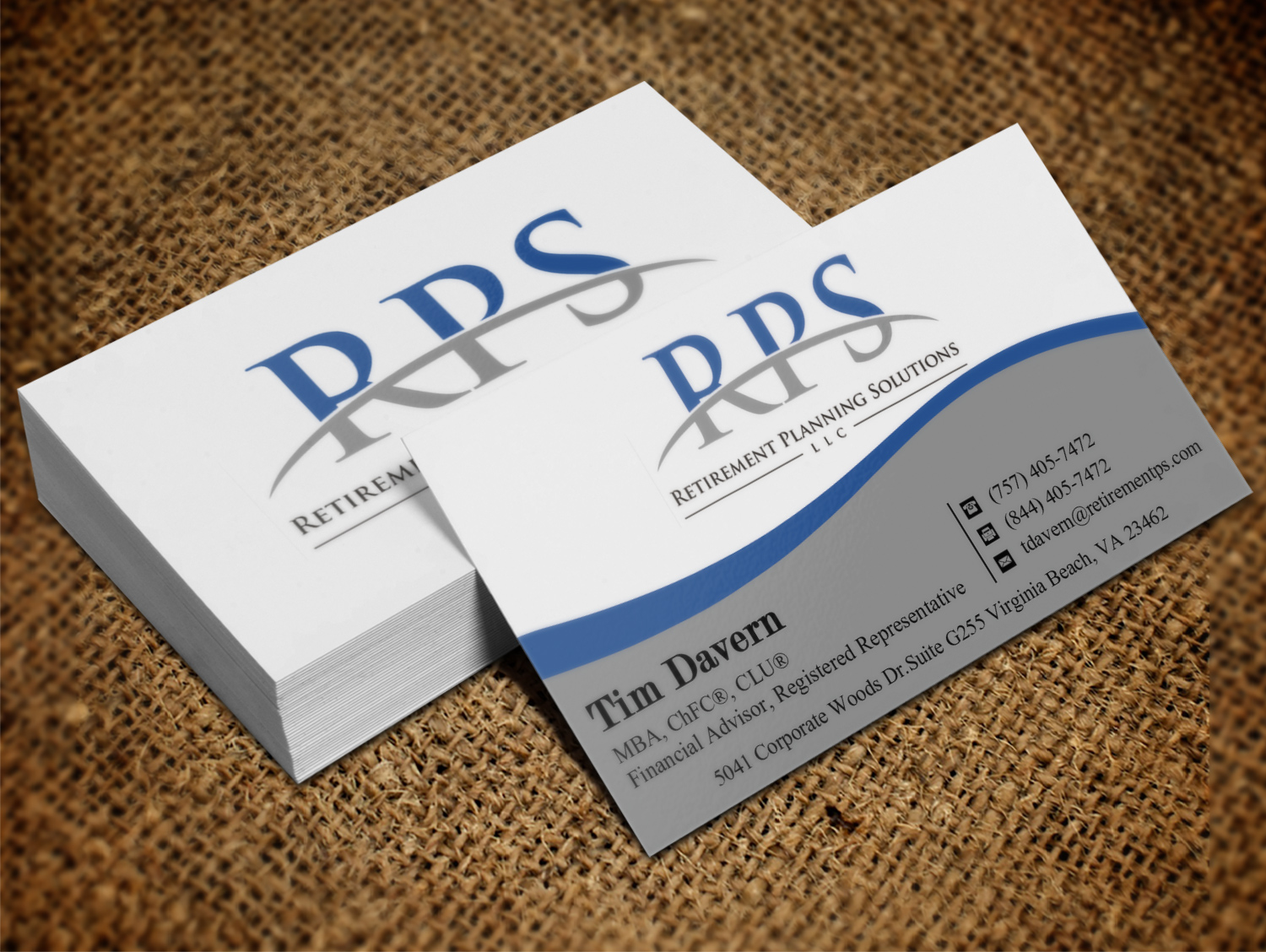 Business Card Design by Lanka Ama for Retirement Planning Solutions | Design #8723322