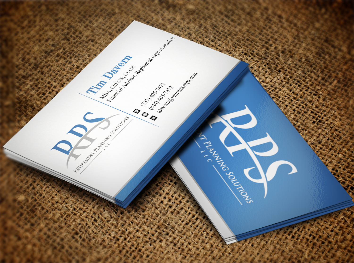 Business Card Design by Lanka Ama for Retirement Planning Solutions | Design #8723324