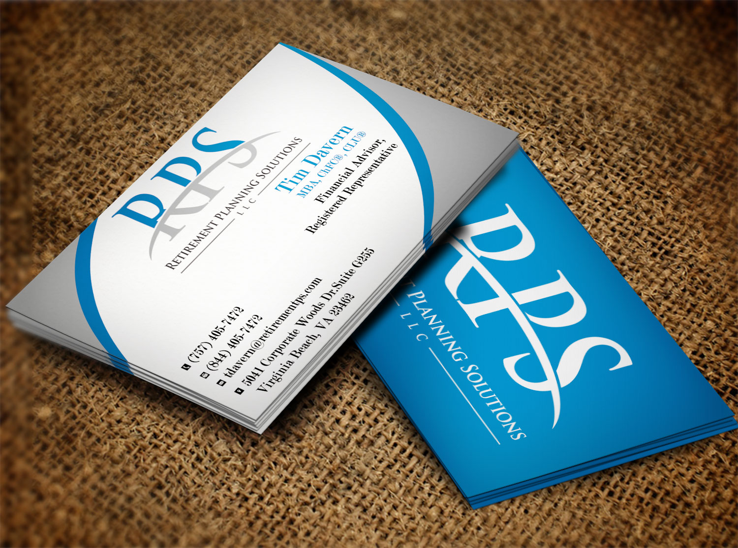 Diseño de Tarjeta de Presentación por Lanka Ama para Retirement Planning Solutions | Diseño #8723336