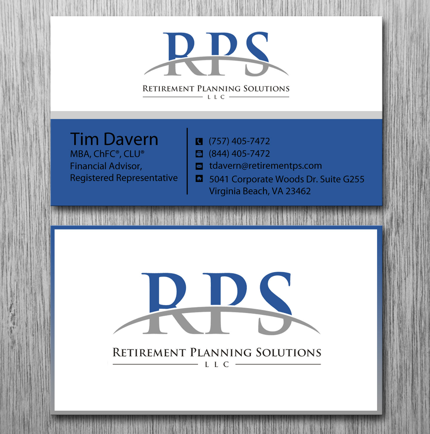 Business Card Design by Lanka Ama for Retirement Planning Solutions | Design #8723337