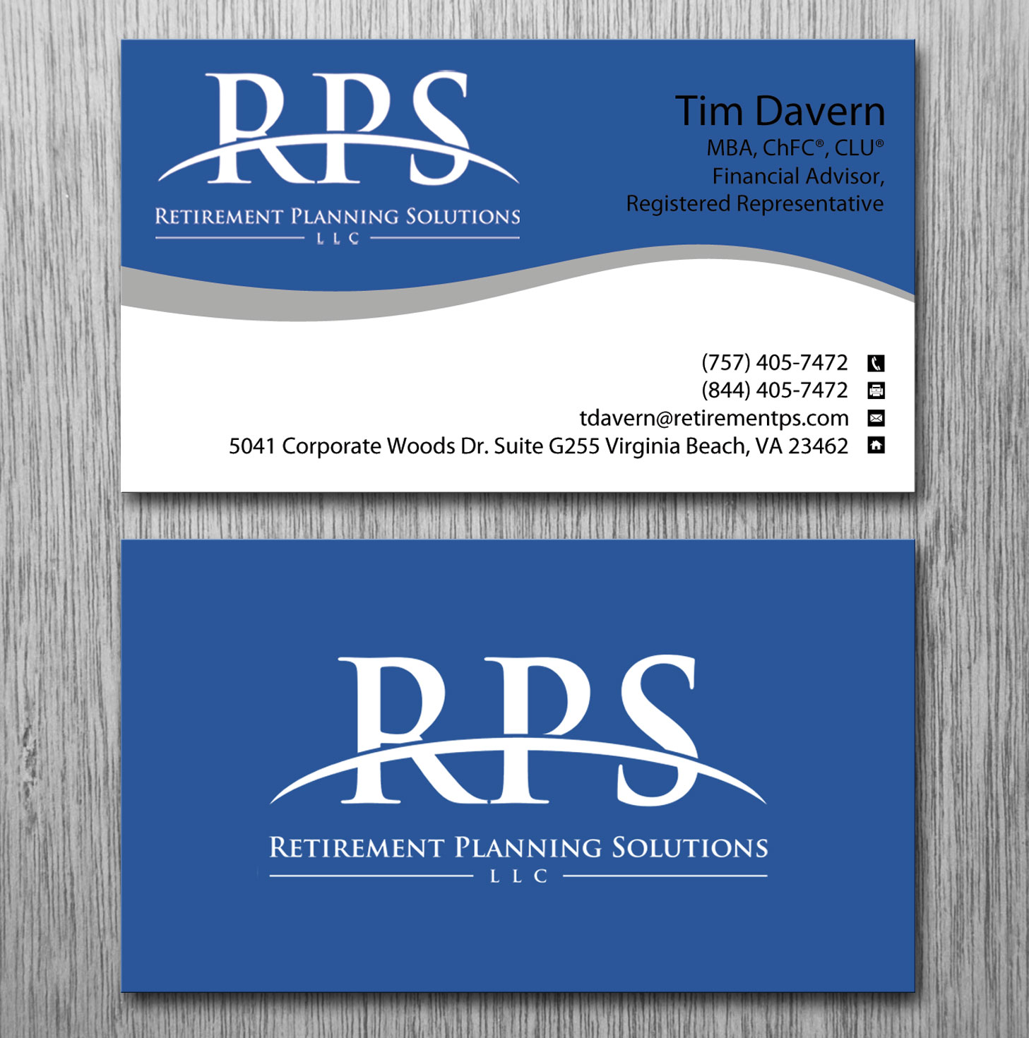 Business Card Design by Lanka Ama for Retirement Planning Solutions | Design #8723345