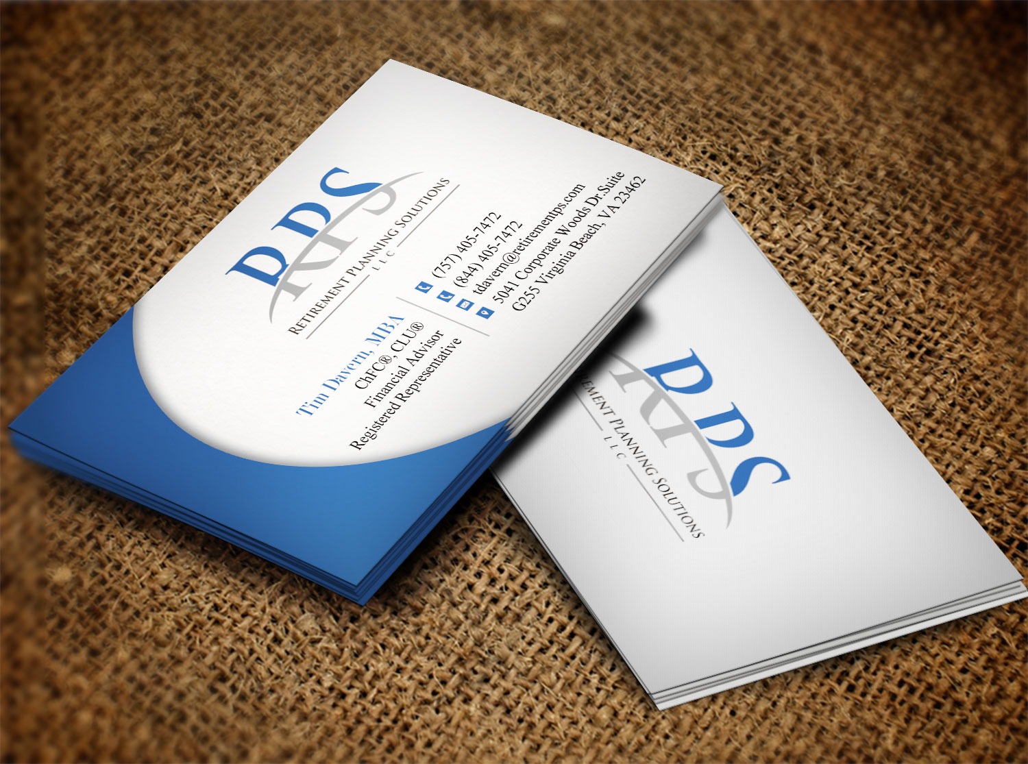 Business Card Design by Lanka Ama for Retirement Planning Solutions | Design #8723360