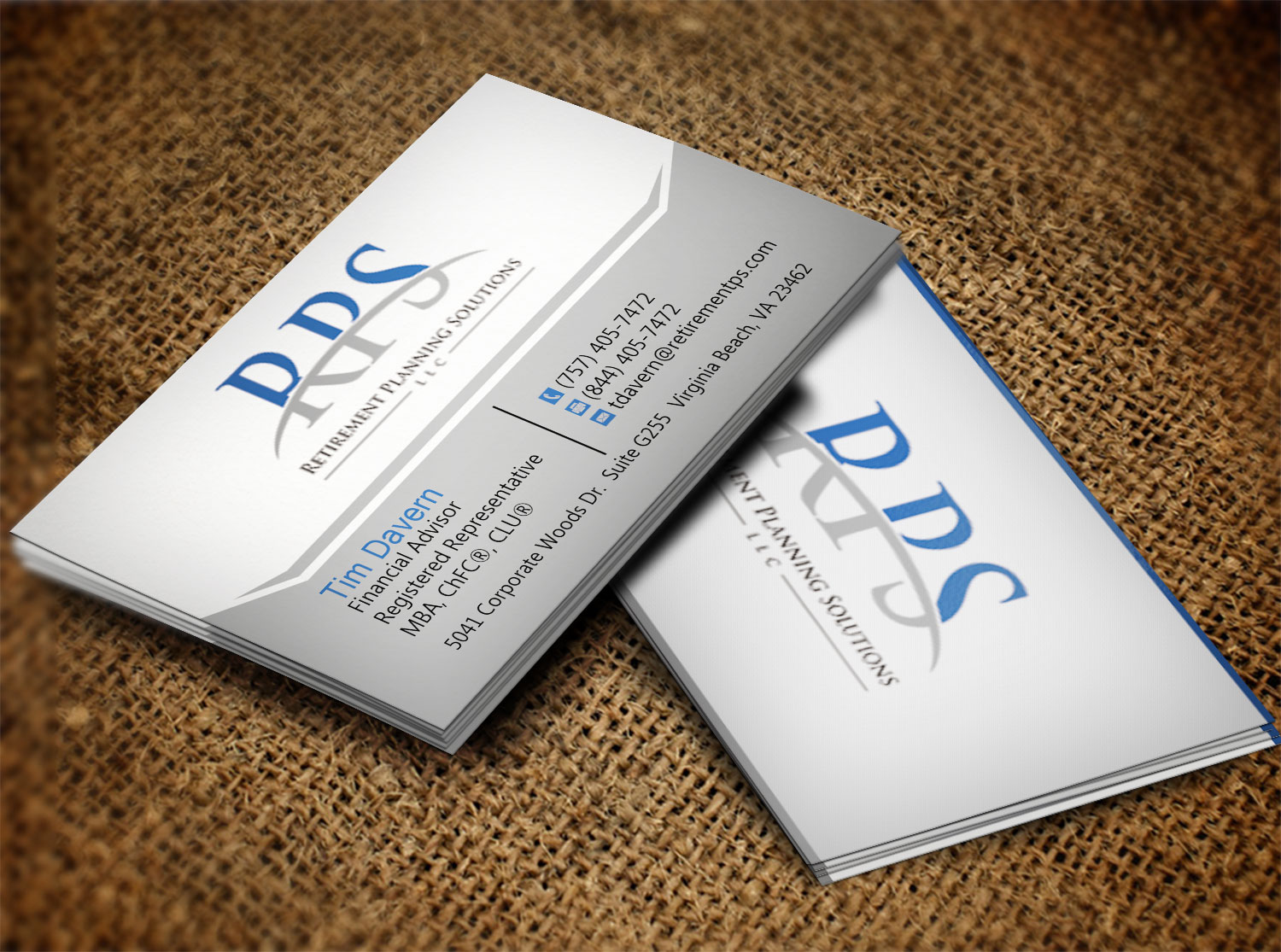 Business Card Design by Lanka Ama for Retirement Planning Solutions | Design #8723364