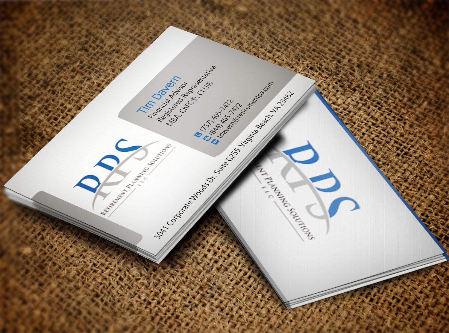 Business Card Design by Lanka Ama for Retirement Planning Solutions | Design #8723368