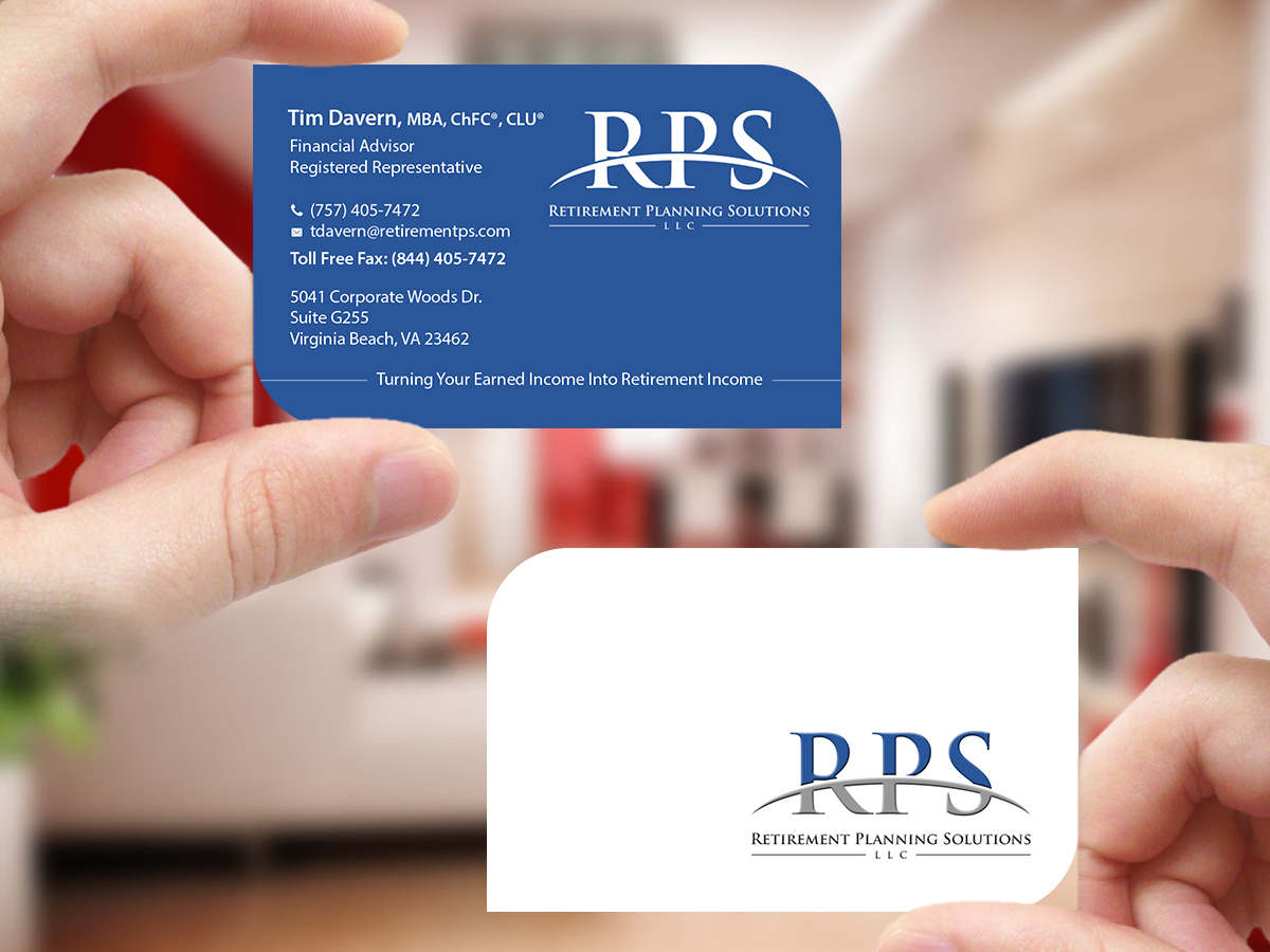Business Card Design by Creations Box 2015 for Retirement Planning Solutions | Design #9169252