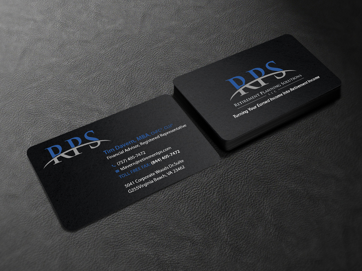 Business Card Design by Creations Box 2015 for Retirement Planning Solutions | Design #9169262
