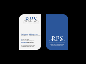 Diseño de Tarjeta de Presentación por Creations Box 2015 para Retirement Planning Solutions | Diseño: #9169265