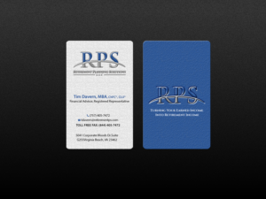 Diseño de Tarjeta de Presentación por Creations Box 2015 para Retirement Planning Solutions | Diseño: #9169271