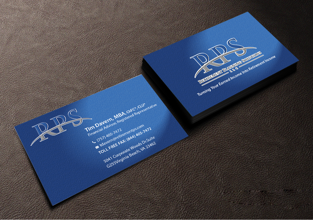 Business Card Design by Creations Box 2015 for Retirement Planning Solutions | Design #9169275