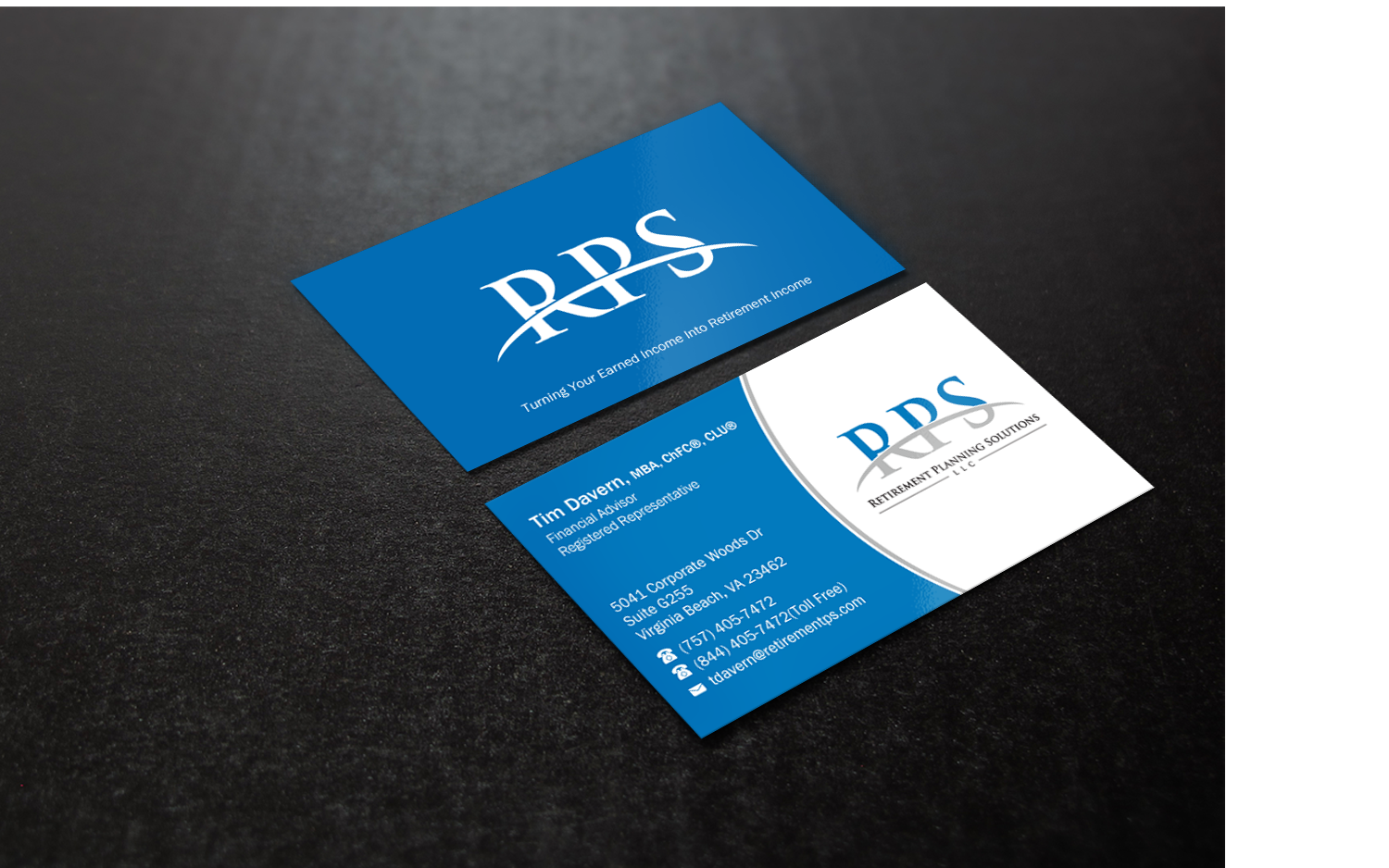 Diseño de Tarjeta de Presentación por Brand aid para Retirement Planning Solutions | Diseño #8961006