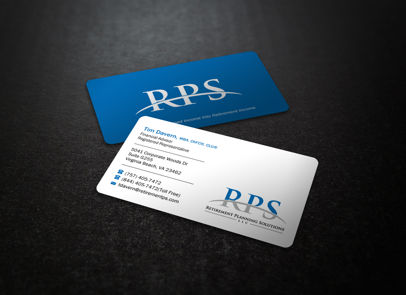 Business Card Design by Brand aid for Retirement Planning Solutions | Design #9168235