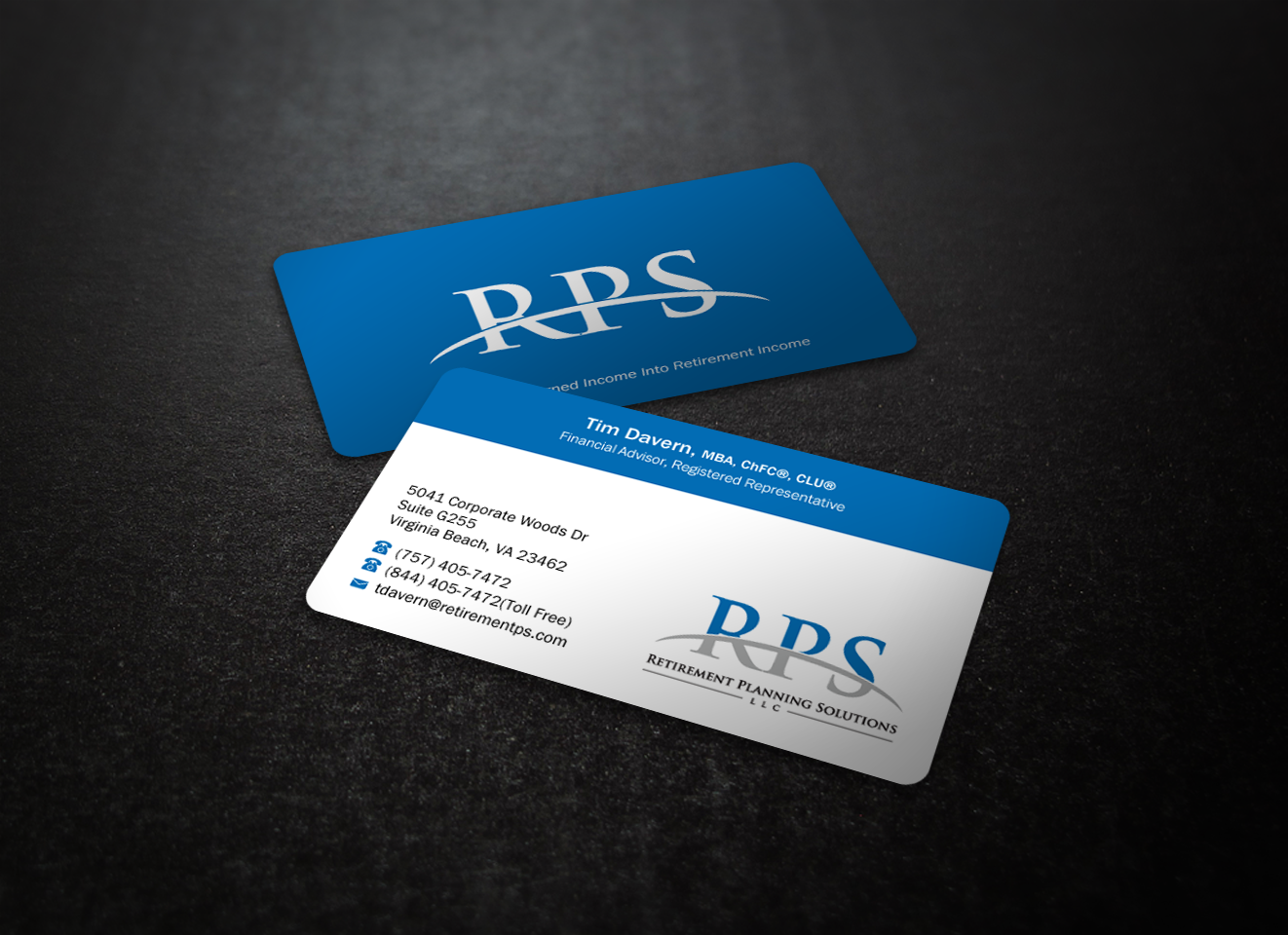 Business Card Design by Brand aid for Retirement Planning Solutions | Design #9168236