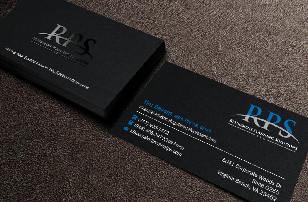 Diseño de Tarjeta de Presentación por Brand aid para Retirement Planning Solutions | Diseño #9168247