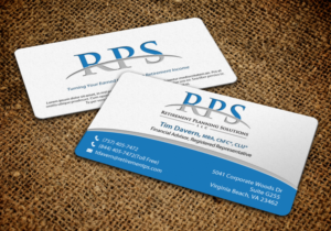 Business Card Design by chandrayaan.creative for Retirement Planning Solutions | Design #8767390