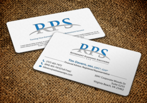 Visitenkarten-Design von chandrayaan.creative für Retirement Planning Solutions | Design: #8767392