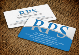 Visitenkarten-Design von chandrayaan.creative für Retirement Planning Solutions | Design: #8767396