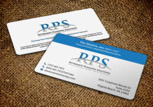 Business Card Design by chandrayaan.creative for Retirement Planning Solutions | Design: #8767402