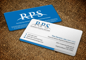 Business Card Design by chandrayaan.creative for Retirement Planning Solutions | Design: #8767403
