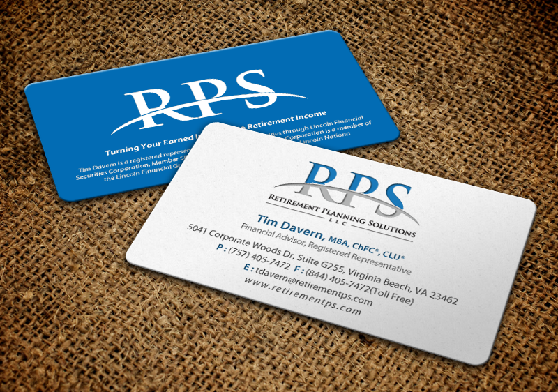 Business Card Design by chandrayaan.creative for Retirement Planning Solutions | Design #9175663