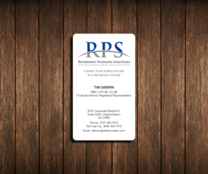 Business Card Design by DZINO for Retirement Planning Solutions | Design: #8557762