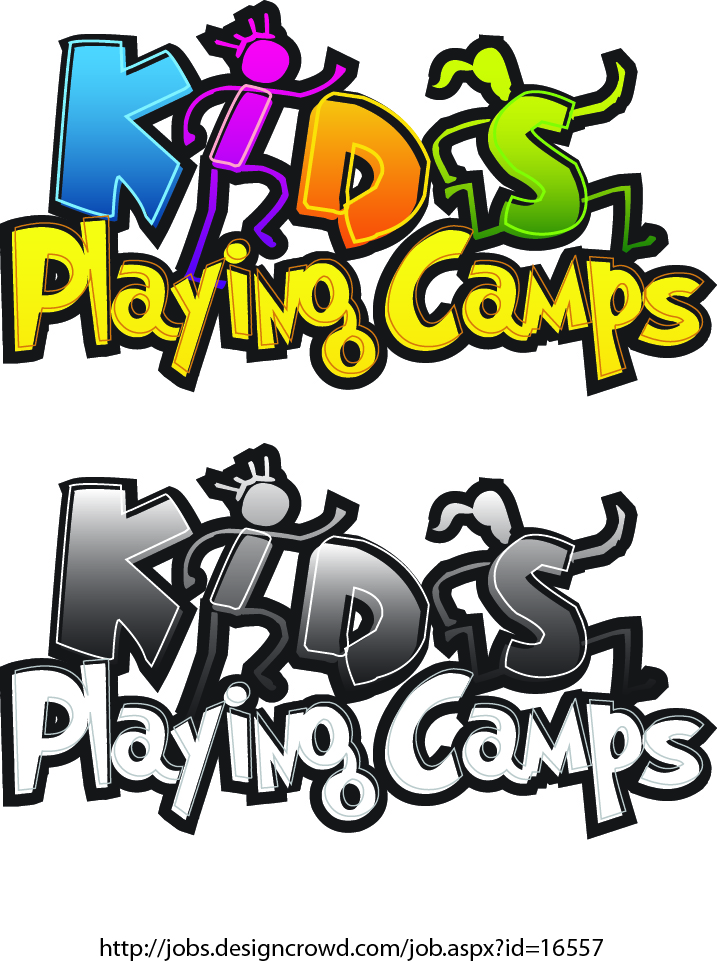 Logo Design by Daniel Lopez Denham for Kids Playing Camps | Design: #407719