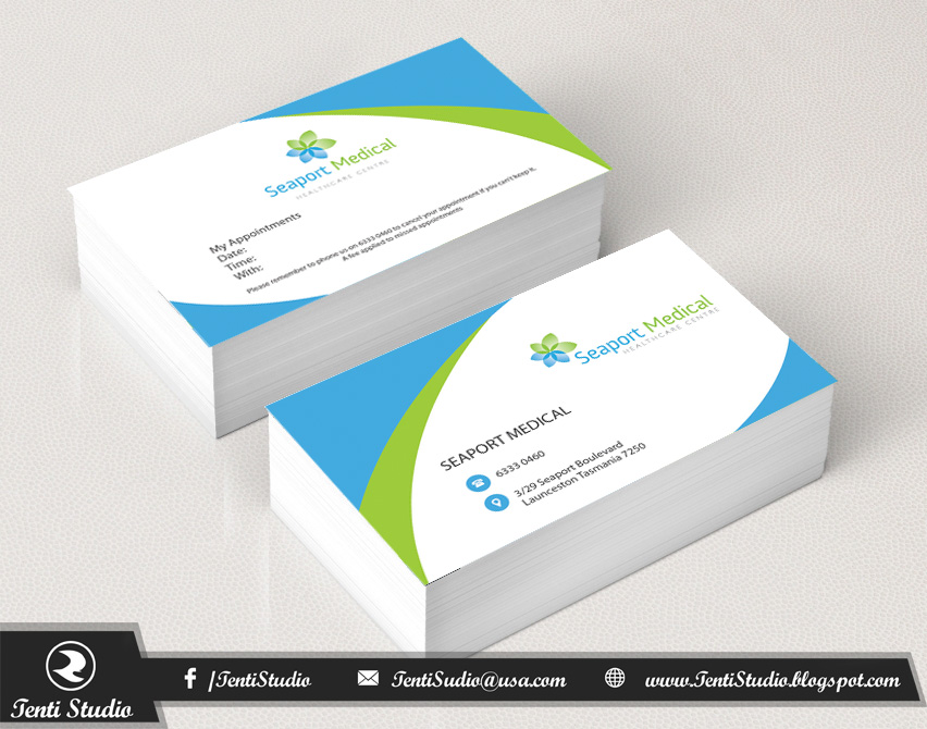 Business Card Design by Tenti Studio for Seaport Medical Healthcare Centre | Design #8768206