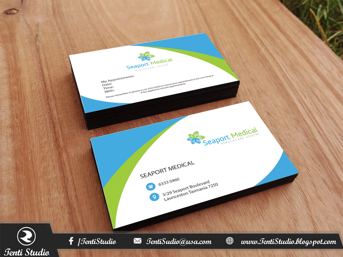Business Card Design by Tenti Studio for Seaport Medical Healthcare Centre | Design #8768207