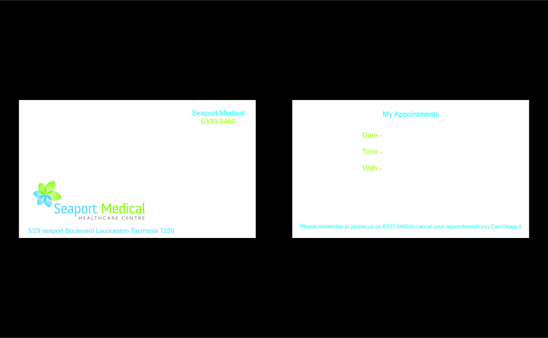 Visitenkarten-Design von matoshreedesign für Seaport Medical Healthcare Centre | Design #8695611