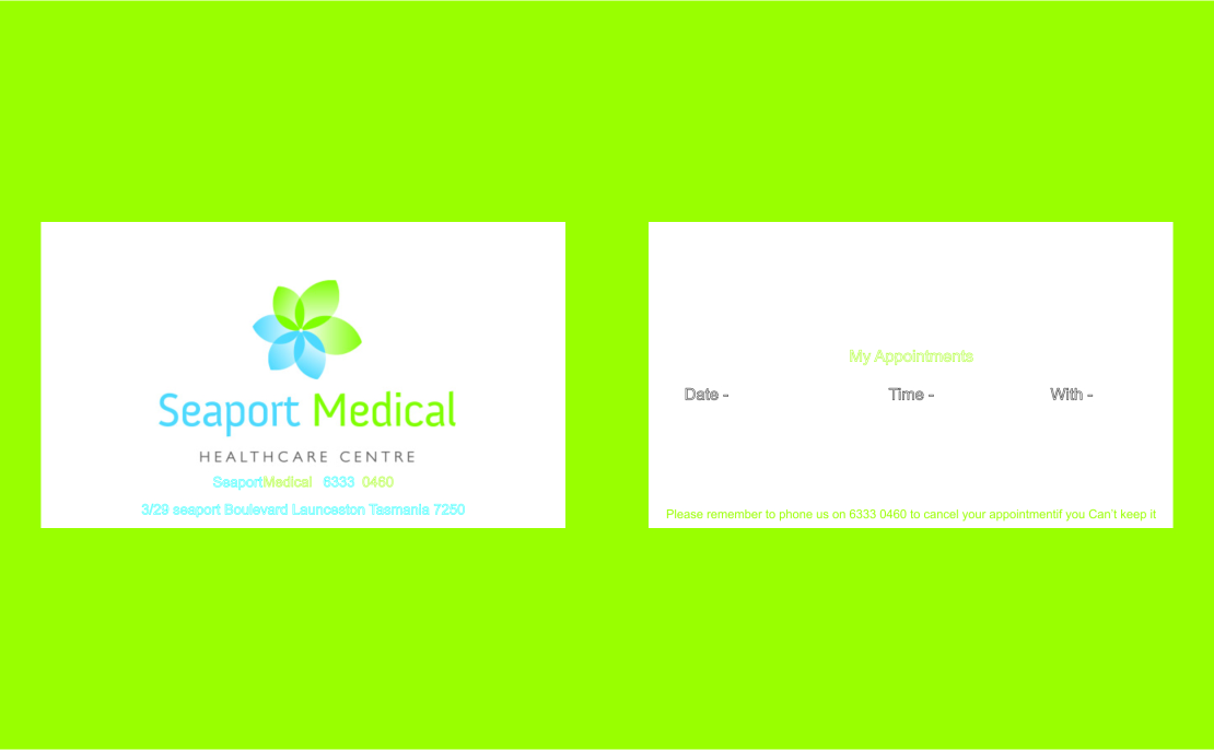 Visitenkarten-Design von matoshreedesign für Seaport Medical Healthcare Centre | Design #8696449