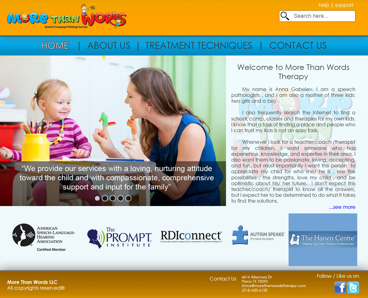 Web Design by harpcab for More Than Words LLC | Design #2124351