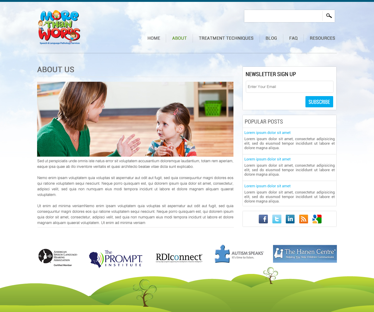 Web Design by pb for More Than Words LLC | Design #2128477
