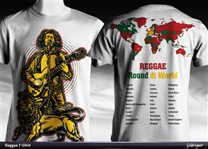 Global Reggae T-shirt Design Project | Design de T-shirt par gekgrfx