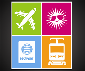 Signage for a Travel Agency | Illustration Design by Monsterish