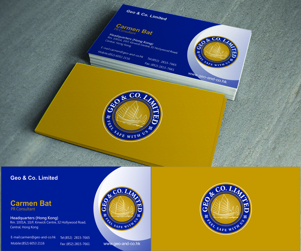 Business Card Design by rwin for Geo & Co. Limited | Design #2017150