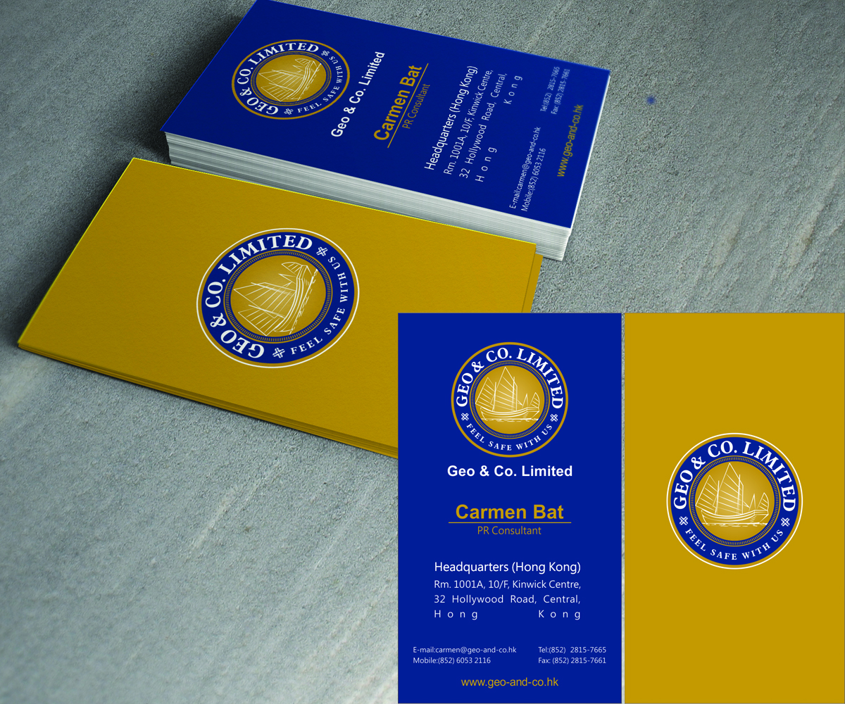 Business Card Design by rwin for Geo & Co. Limited | Design #2017163