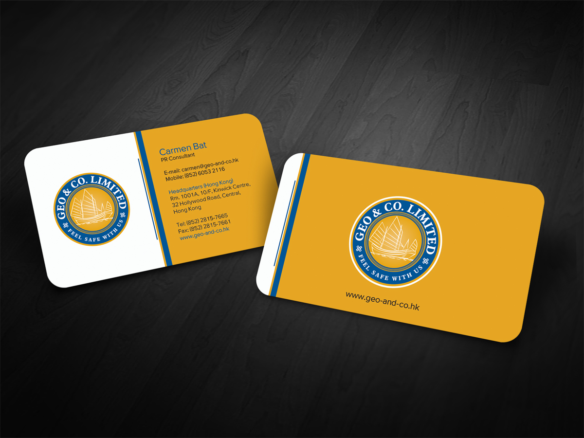 Business Card Design by diRtY.EMM for Geo & Co. Limited | Design #2001957