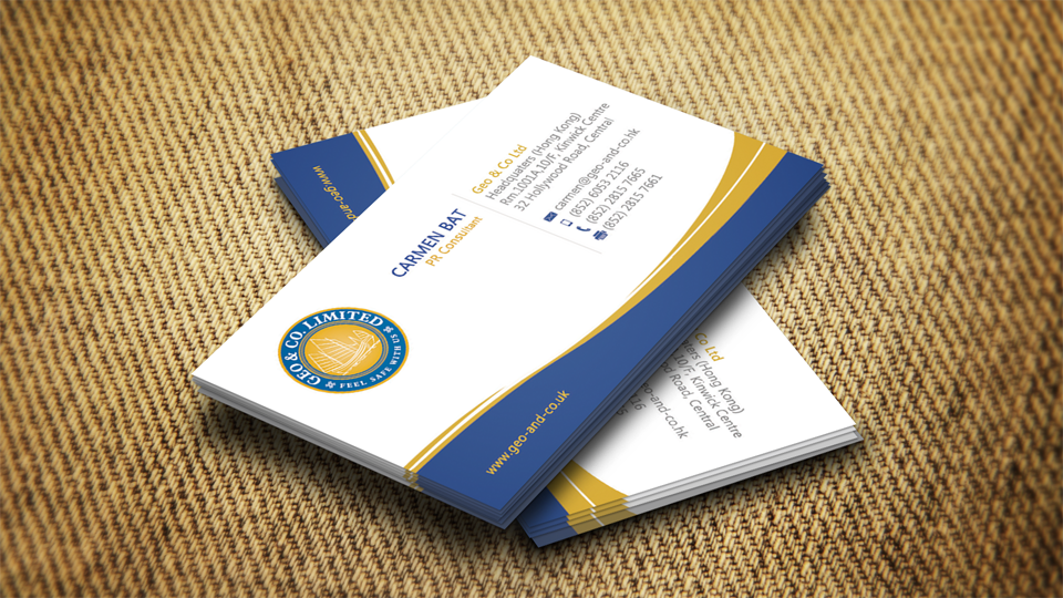 Business Card Design by Sarah Mathews for Geo & Co. Limited | Design #2003041