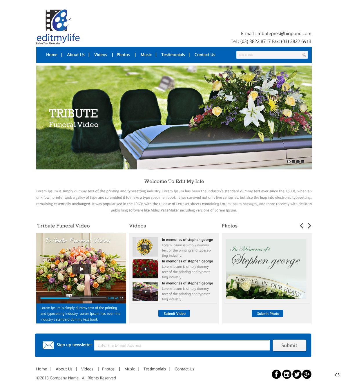Web Design par pb pour Edit My Life Pty Ltd | Design #2091061