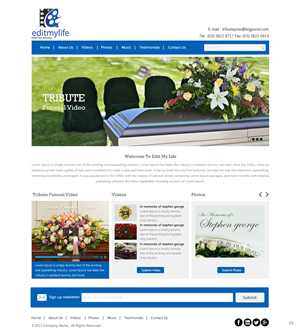 Web Design par pb pour Edit My Life Pty Ltd | Design : #2091061