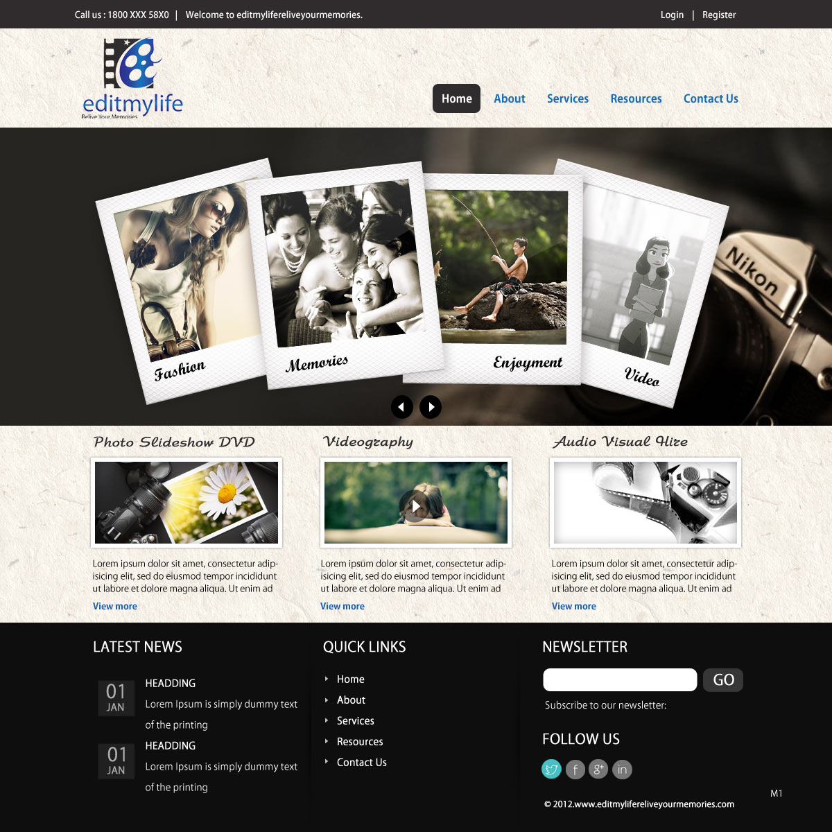 Web Design par pb pour Edit My Life Pty Ltd | Design : #2091062
