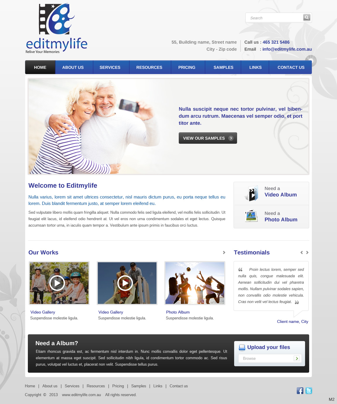Web Design par pb pour Edit My Life Pty Ltd | Design #2091069