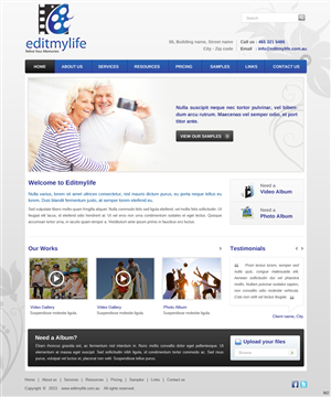 Web Design par pb pour Edit My Life Pty Ltd | Design : #2091069