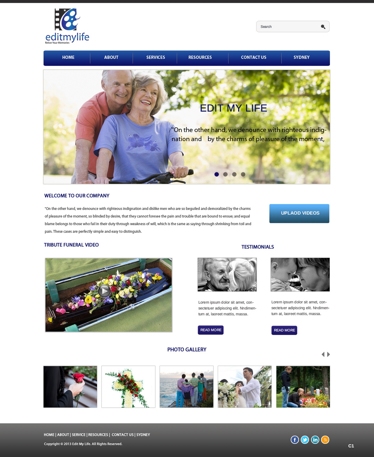 Web Design par pb pour Edit My Life Pty Ltd | Design #2094654
