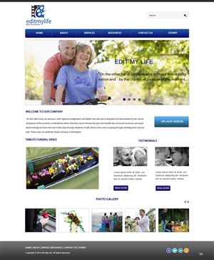 Web Design par pb pour Edit My Life Pty Ltd | Design : #2094654
