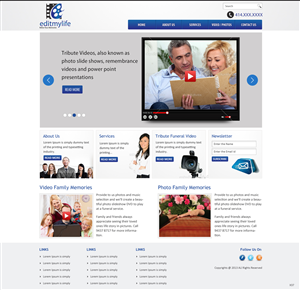 Web Design par pb pour Edit My Life Pty Ltd | Design : #2100453