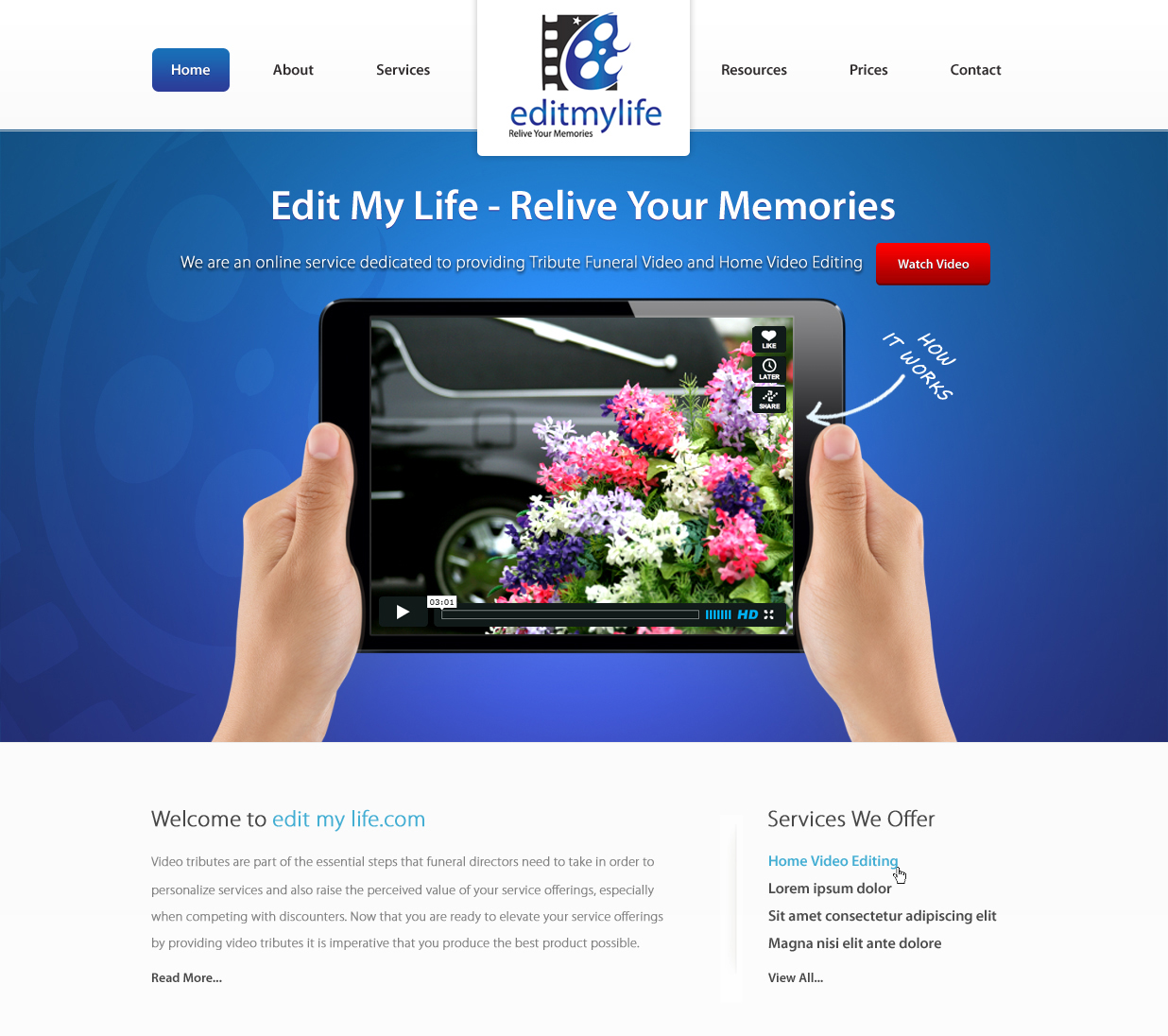 Web-Design von Nibtonik für Edit My Life Pty Ltd | Design #2122621